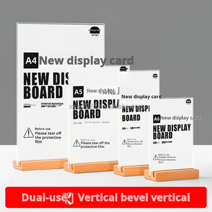 Acrylic A4 bảng Bảng thẻ hiển thị đứng, cửa hàng và nhà hàng <span class=keywords><strong>menu</strong></span> bảng quảng cáo, nhà hàng <span class=keywords><strong>menu</strong></span> đứng - Product Image 5