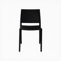Chaise de salle à manger empilable en plastique PP coloré, nouveau design, pour extérieur, salon, café, restaurant - Vente en gros