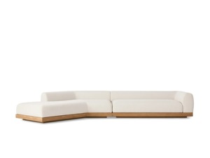 Chaise longue modulaire de luxe moderne Arvin Garde en teck massif, meubles de jardin en bois de teck, canapé d'extérieur - Product Image 2
