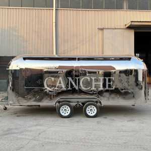 Heavy-Duty Stainless Steel Food Cart for Sale | Customizable Burger & <b>BBQ</b> <b>Trailer</b> with Easy Operation <b>Design</b> - Product Image 4