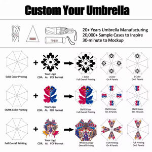 Parapluie de voyage automatique pliable en 3 sections, multi-couleurs, avec logo personnalisé, résistant à l'eau et au soleil, pour adultes, vente en gros - Product Image 6