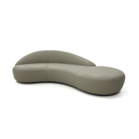 Canapé Courbé en Cuir Véritable Personnalisé OEM ODM, Design de Luxe pour Hôtels, Villas, Restaurants, Hôpitaux et Espaces Commerciaux – Vente en Gros