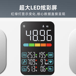 เครื่องชั่งน้ำหนักอัจฉริยะ Lefu หน้าจอสี เชื่อมต่อแอปบลูทูธ เครื่องชั่งสุขภาพความแม่นยำสูง ขนาด 300x300 มม. - Product Image 6