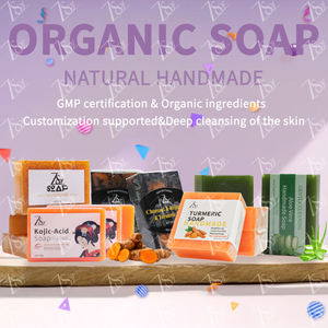 Jabón Artesanal de Colmena de Abejas al por Mayor, Jabón <span class=keywords><strong>en</strong></span> Barra Hidratante para Lavado Facial con Proteína de Seda Hidrolizada y Aceite Esencial de Rosa - Product Image 5