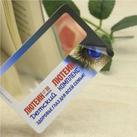Fresnel lentille de poche loupe règle d'urgence solaire démarreur de feu Compact en plastique carte de crédit loupe