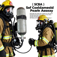 Offre Spéciale 6.8L/9L SCBA Appareil respiratoire autonome Carbone Scba Anti Fire Sets