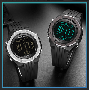 SANDA-reloj deportivo para hombre, cronógrafo Digital LED con termómetro ambiental, resistente al agua - Product Image 5