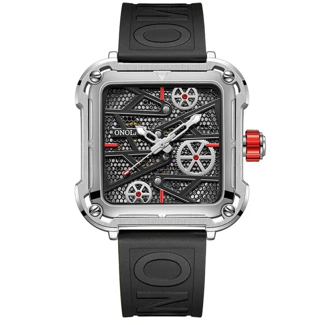 ओनोला 3831 शीर्ष ब्रांड शिप करने के लिए तैयार ट्रेंड डिज़ाइन पुरुष क्वार्ट्ज घड़ियाँ सिलिकॉन स्ट्रैप के साथ बिक्री पर तैयार स्टॉक कम कीमत वाली कलाई घड़ी
