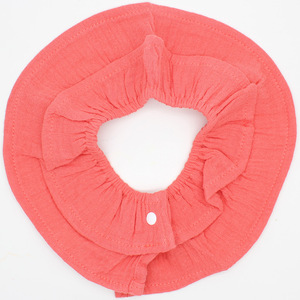 Blanc à volants organique 100% coton microfibre bébé 360 <span class=keywords><strong>bandana</strong></span> <span class=keywords><strong>dentition</strong></span> bavent écharpe bavoir d'alimentation ensemble - Product Image 1