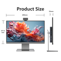 Logotipo Personalizado Gratuito, Obtenga una Muestra en 7 Días, Computadora de Escritorio Todo en Uno con Pantalla LCD de 23.8 Pulgadas, Core I3, Windows 10/11, para Uso Empresarial