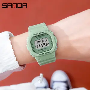 Square Multi-function Electronic Sports Watch Waterproof Luminous Wholesale Student Fashion Watch Digital Watches