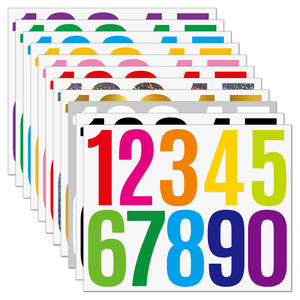 Professional Manufacturer Custom Digital Kiss Cut Adhesive <strong>Stickers</strong> <strong>Sheets</strong> Large Vinyl Waterproof Alphabet <strong>Letter</strong> Numbers - Product Image 5