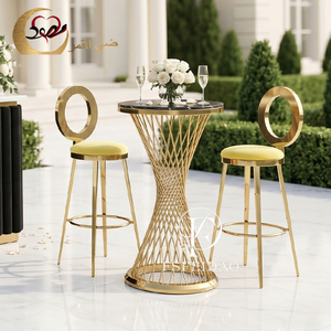 Modern Stainless Steel Bar <b>Table</b> for Wedding <b>Party</b> Home Bar & Hotel Use-Commercial Furniture - Product Image 5