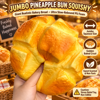 Jouet Squishy en PU à Remontée Lente, Gâteau Ananas Géant, Jouet à Presser Anti-Stress Doux pour Enfants et Adultes, Vente en Gros