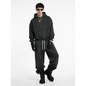 Sudadera con Capucha de Algodón Grueso Personalizada al por Mayor, Corte Holgado, Lisa y con Estampado Gráfico para Ropa de Equipo y Estilo Urbano - Product Image 1