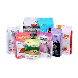 Fournisseurs Offre Spéciale sacs d'emballage debout en plastique réutilisables à fermeture éclair pour aliments pour animaux domestiques