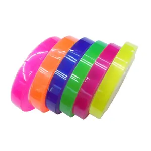 1.2cm color stationery sealing tape 7.5mm rainbow color transparent tape students used adhesive tape