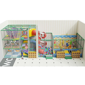 Divertido Parque Infantil Comercial de Múltiples Niveles para Interiores, Área de Juegos Suave Personalizada con Túneles y Piscina de Pelotas para Hoteles y Resorts - Product Image 3