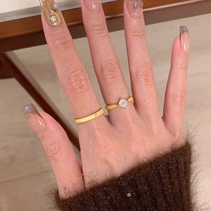 Anillo de Compromiso de Plata de Ley S925 con Moissanita Superpuesta en Oro, Anillo de Bodas, Joyería Fina para Mujer - Product Image 4