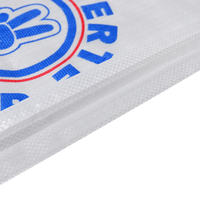 Sacs d'emballage de farine blanche en polypropylène OEM, sac tissé en PP 10Kg, 25Kg, 50Kg, sac tissé en PP