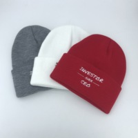 Fashion Flexibele Aangepaste Ontwerp Logo Als Uw Eis Grey Warm Winter Beanie Gebreide Hoeden Caps Met Patch