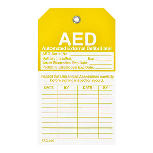 Étiquettes d'inspection <span class=keywords><strong>AED</strong></span> pour les économiseurs de rcp et les fournitures de premiers soins - Product Image 3