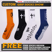 OEM Chaussettes de football antidérapantes personnalisées pour hommes et femmes Chaussettes de football antidérapantes avec logo personnalisé