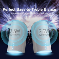Altavoces de Estantería para Juegos 2.0, Diseño Moderno y Compacto, LED RGB, Audio Bidireccional, Crossover, Plástico+Tela, USB para Computadora y Teléfono Móvil