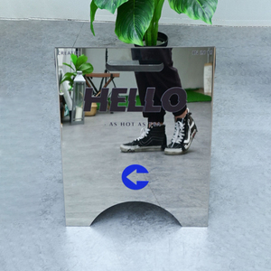 Panneau publicitaire personnalisé en forme de A, en acier inoxydable miroir, <span class=keywords><strong>double</strong></span> <span class=keywords><strong>face</strong></span>, pour publicité extérieure - Product Image 4