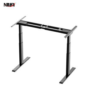 Escritorio De Pie ajustable de doble motor eléctrico moderno, muebles de columna ascendente para oficina, escritorio convertible para sentarse - Product Image 5