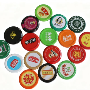 גודל מותאם אישית דפוס המפעל לספק ישיר זכוכית בקבוק חמוץ סדרת מזון כיתה באיכות גבוהה מכסה מכסה - Product Image 1