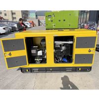 Générateur diesel triphasé silencieux avec plage de 12KW à 40KW Démarrage à distance à cadre ouvert Fréquence 60Hz Options 240V et 480V ATS
