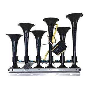 12V 24V <span class=keywords><strong>trompeta</strong></span> tubo <span class=keywords><strong>de</strong></span> metal bocina <span class=keywords><strong>de</strong></span> aire Linda melodía más nuevo 6 tubos con control remoto para autobús camión coche bocina <span class=keywords><strong>de</strong></span> aire musical - Product Image 5