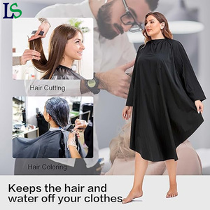 Capa de Corte de Pelo Profesional para Salón, Resistente al Agua, Capa de Peluquería con Mangas y Logotipo Personalizado - Product Image 6
