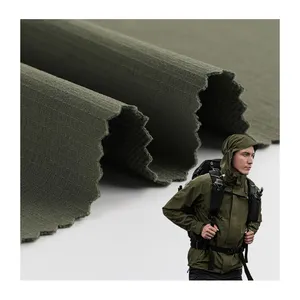 Waterdichte Winddichte Antibacteriële Soft Shell-Prestaties Geweven 100% Nylon Ripstop Bergbeklimmen Wandelen 4way Stretch Stof