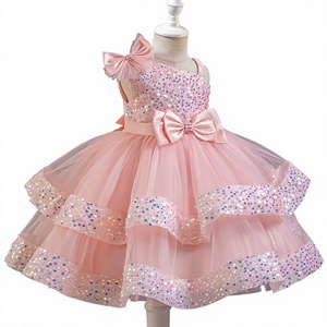 Vestido de Verano 2026 con Lazo y Cinturón, Venta al Por Mayor, Personalizado para Niñas Pequeñas y Medianas, Tela Suave de Alta Calidad - Product Image 1