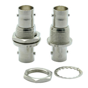 Adaptateur coaxial BNC femelle vers BNC femelle à montage sur panneau à vis avec <span class=keywords><strong>double</strong></span> <span class=keywords><strong>prise</strong></span> BNC - Product Image 1