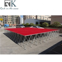 Plate-forme de scène portable en aluminium pliante RK/plate-forme de scène podium en aluminium/scène dj portable pour mariage