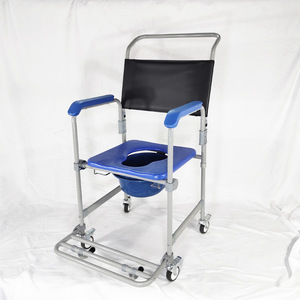 Chaise de douche Ome avec siège de toilette, capacité de 150 kg, équipement de sécurité pour la salle de bain, portable, pliable, design moderne - Product Image 1