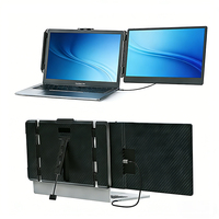 Moniteur d'ordinateur portable, extension d'écran double 14 pouces 1080P FHD pour ordinateur portable, Plug and Play, pour Windows, Mac, Chrome, Android