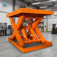 Plateforme élévatrice à ciseaux hydraulique fixe SY SYFSL en acier au carbone avec plaque antidérapante à carreaux, capacité de charge industrielle de 0,5 à 30 tonnes, fabrication chinoise