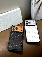 Étui en cuir souple de luxe vintage pour iPhone 16 Pro Max 15 Pro pour iPhone 14 Plus 13 - Électroplaqué élégant et raffiné