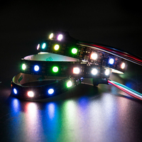 Bande lumineuse LED fluo flexible WS2811 SPI personnalisée, 60 ic Pixel rvb DC12V Programmable, éclairage d'armoire de cuisine