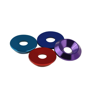 OEM CNC tùy chỉnh nhôm máy giặt M2 M2.5 M3 <span class=keywords><strong>M4</strong></span> M5 M6 M8 màu Anodized phẳng chìm đầu bu lông máy giặt - Product Image 2