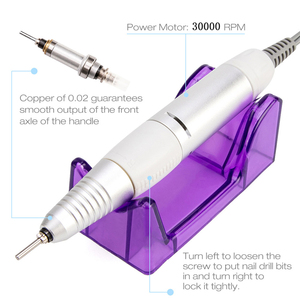 Perché In Europa come Attrezzature di vendita 35000RPM Manicure Trapano Elettrico Nail File Per La Nail Trapano - Product Image 6