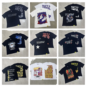 T-shirt décontracté pour homme, coupe classique, manches courtes, imprimé graphique personnalisé, 100 % coton 300g, qualité supérieure, style streetwear - Product Image 2
