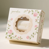 Emballage de boîte de luxe Petit paquet de papier brillant Compartiment d'emballage de savon personnalisé Boîtes en papier épais