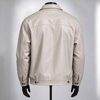 Veste en simili cuir personnalisée avec logo, veste bomber à col zippé pour homme, veste en cuir PU décontractée, streetwear, vente en gros OEM ODM