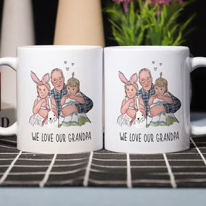 Taza de café de cerámica de 11 Oz para <span class=keywords><strong>abuelo</strong></span>, taza duradera de marca Diytree para regalo familiar del Día del Padre - Product Image 4