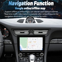 Lecteur multimédia Android à double bouton de 7 pouces HU pour Porsche 911 Boxster Cayman 2014-2017, autoradio stéréo, Carplay, GPS, Navi, 4G WIFI